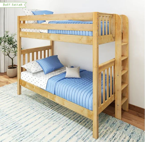 Twin Bunk Bed with Ladder on End
