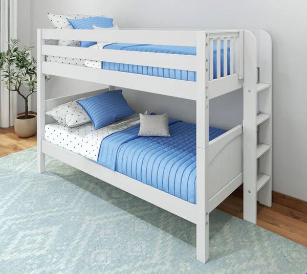 Twin Bunk Bed with Ladder on End