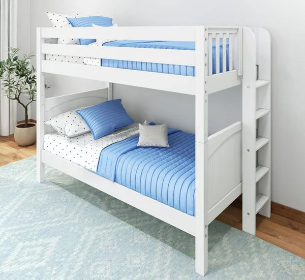 Twin Bunk Bed with Ladder on End