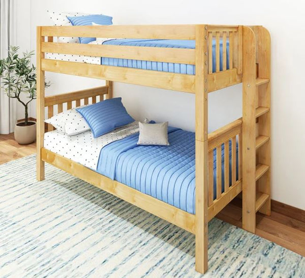 Twin Bunk Bed with Ladder on End