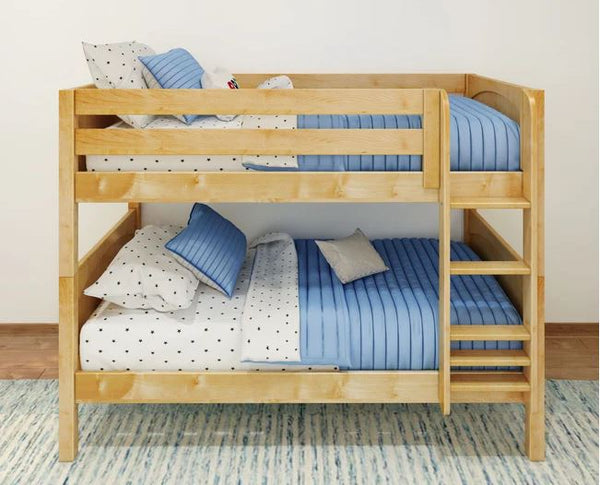 Twin Low Bunk Bed with Ladder
