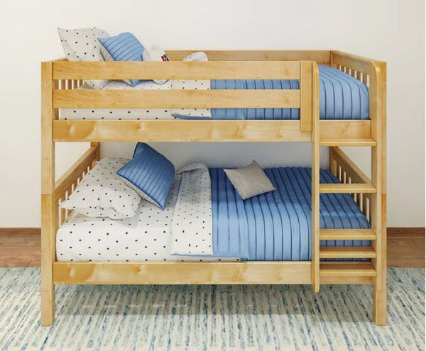 Twin Low Bunk Bed with Ladder