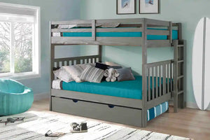 Oxford Full over Full Grey Bunk