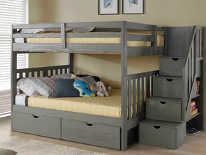 Oxford Full over Full Grey Bunk