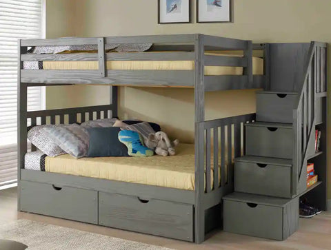 Oxford Full over Full Grey Bunk