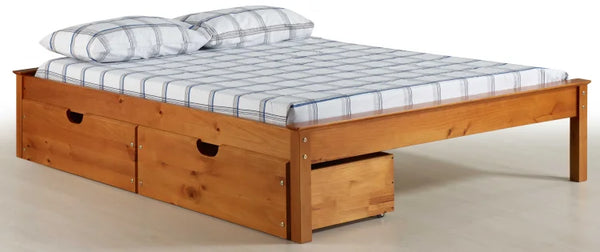 Laguna Pecan Platform Bed