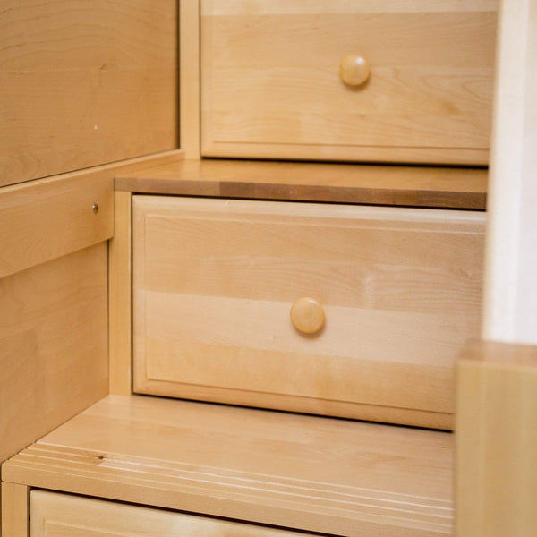 High Loft Bed w/Staircase, Long Desk and 2 - 3 Drawer Dresser