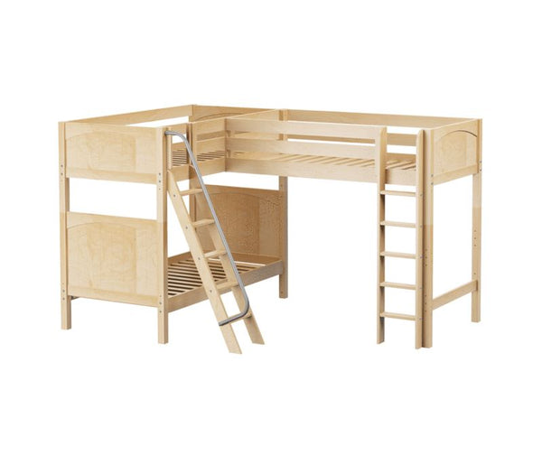 Twin High Corner Loft Bunk Bed