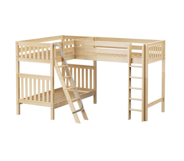Twin High Corner Loft Bunk Bed