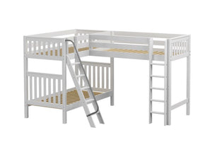 Twin High Corner Loft Bunk Bed
