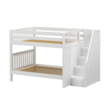 Full/Full Medium Bunk Bed w/Staircase