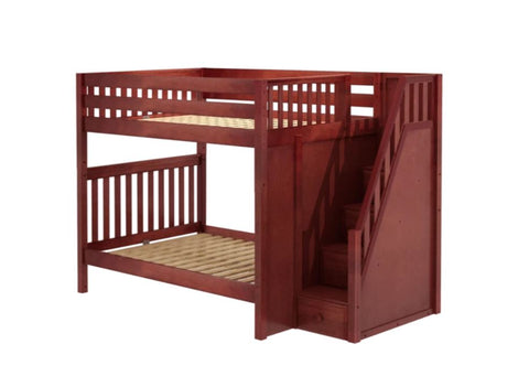 Full High Bunk Bed with Staircase