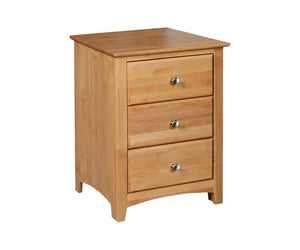 Shaker 3 Drawer Nightstand - Wide