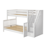 Twin/Full Medium Bunk Bed w/Staircase