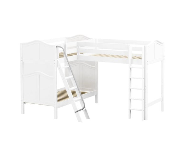 Twin High Corner Loft Bunk Bed