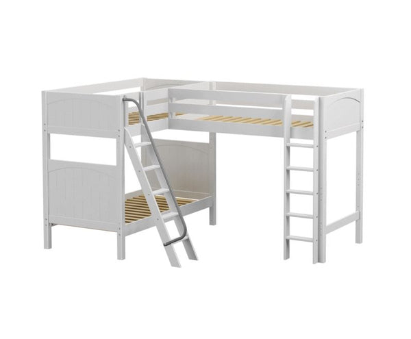 Twin High Corner Loft Bunk Bed