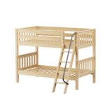 Twin/Twin Low Bunk w/Angle Ladder